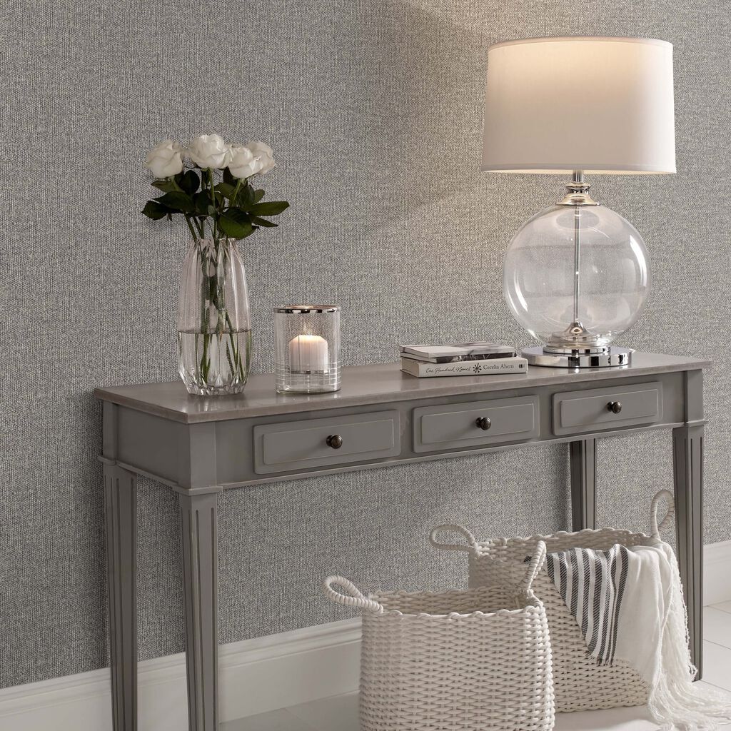 115240 - Twill Wallpaper - Natural - Graham & Brown