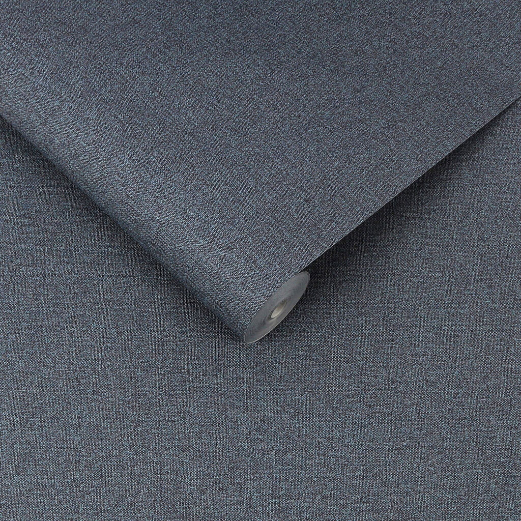 115241 - Twill Wallpaper - Denim - Graham & Brown