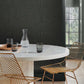 115242 - Twill Wallpaper - Deep Grey - Graham & Brown