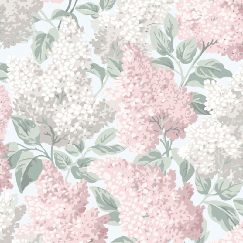 Lilac Wallpaper - Blush & Dove on Silver Birch - 115/1002