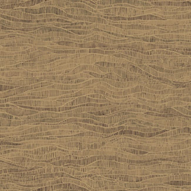 Meadow Wallpaper - Metallic Bronze & Soot - 115/13041