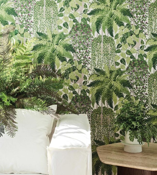 Fern Wallpaper - Dark Viridian & Teal - 115/7022