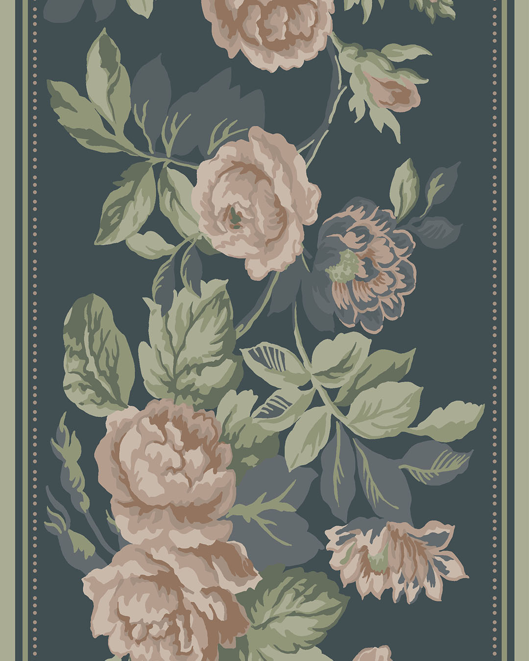 116045 - Rosdalen bard Wallpaper - Dark Blue - Midbec