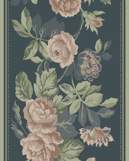 116045 - Rosdalen bard Wallpaper - Dark Blue - Midbec