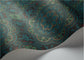 Piccadilly Seville Wallpaper - Petrol, Red & Metallic Gold on Ink - 117/8021
