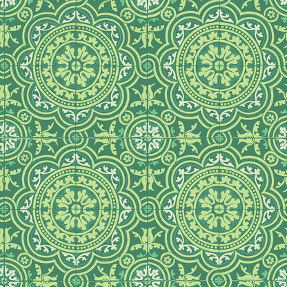 Piccadilly Seville Wallpaper - Leaf Green & Mint on Forest - 117/8023