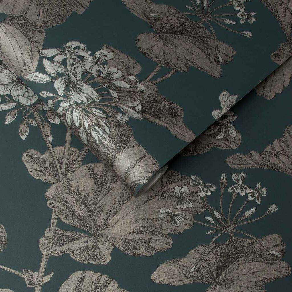 118007 - Florentia Wallpaper - Emerald - Graham & Brown