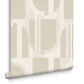 118013 - Marcia Wallpaper - Taupe - Graham & Brown