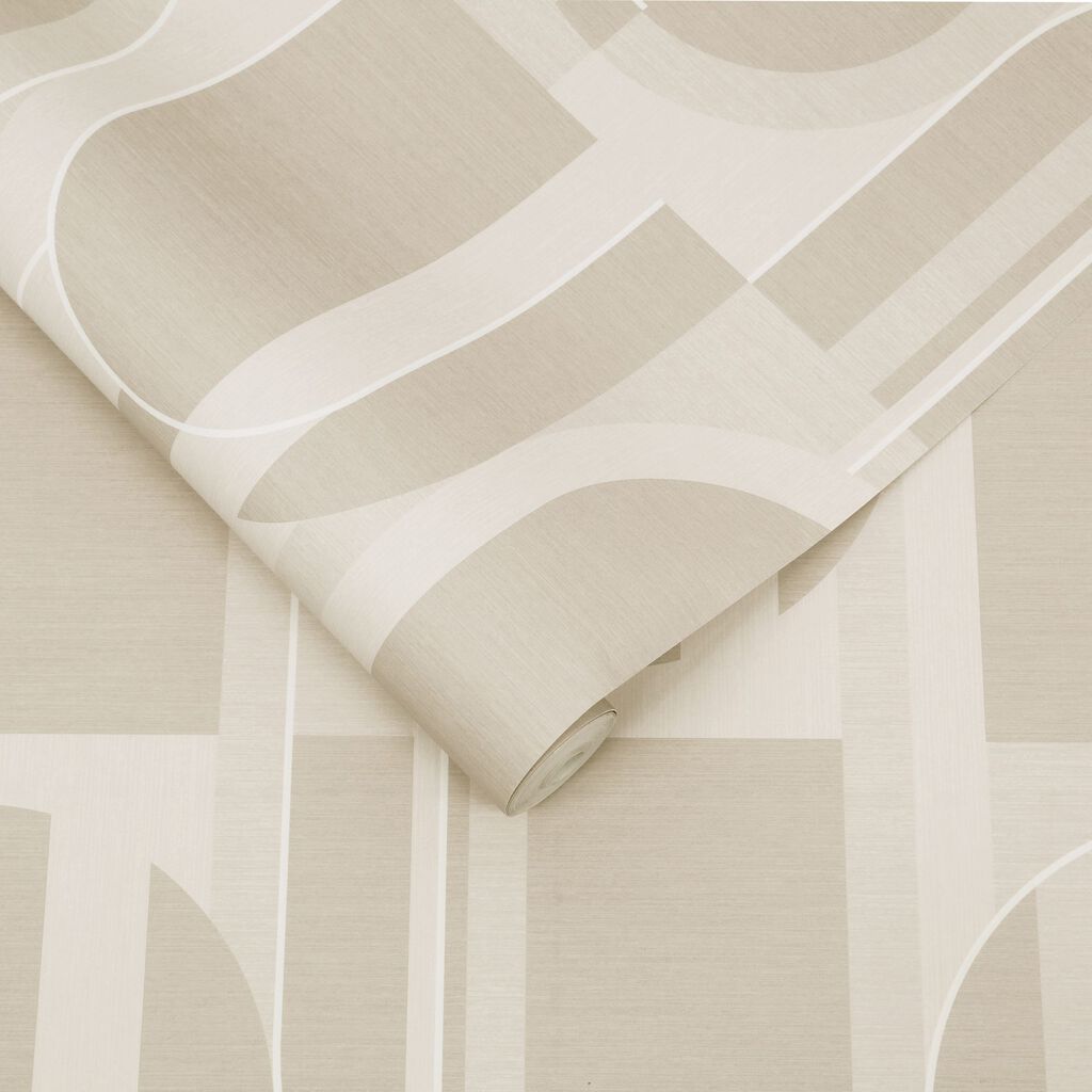 118013 - Marcia Wallpaper - Taupe - Graham & Brown