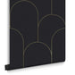 118020 - Lancet Wallpaper - Black Gold - Graham & Brown