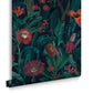 118023 - Tigerlily Wallpaper - Midnight - Graham & Brown