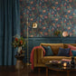 118023 - Tigerlily Wallpaper - Midnight - Graham & Brown