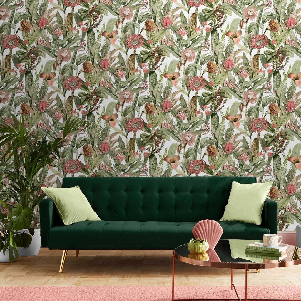 118024 - Tigerlily Wallpaper - Lush - Graham & Brown