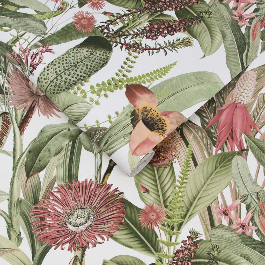 118024 - Tigerlily Wallpaper - Lush - Graham & Brown