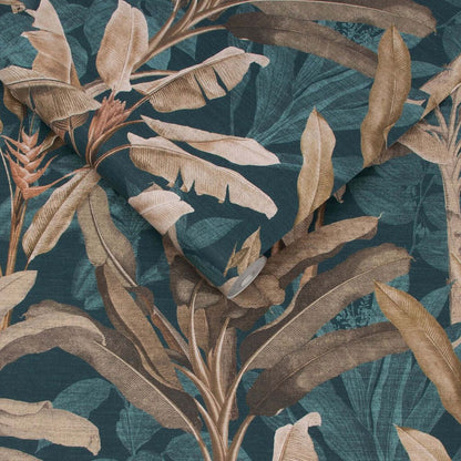 118030 - Borneo Wallpaper - Teal - Graham & Brown