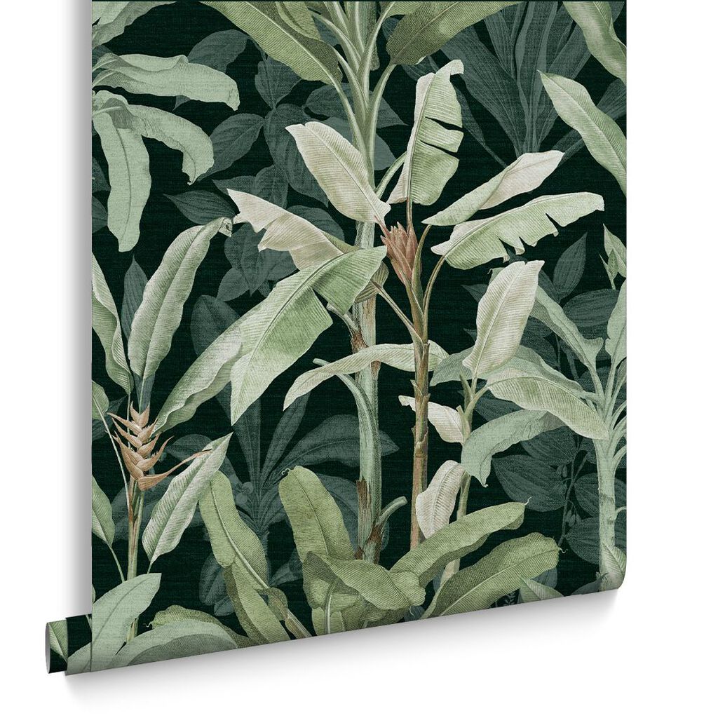 118032 - Borneo Wallpaper - Emerald - Graham & Brown