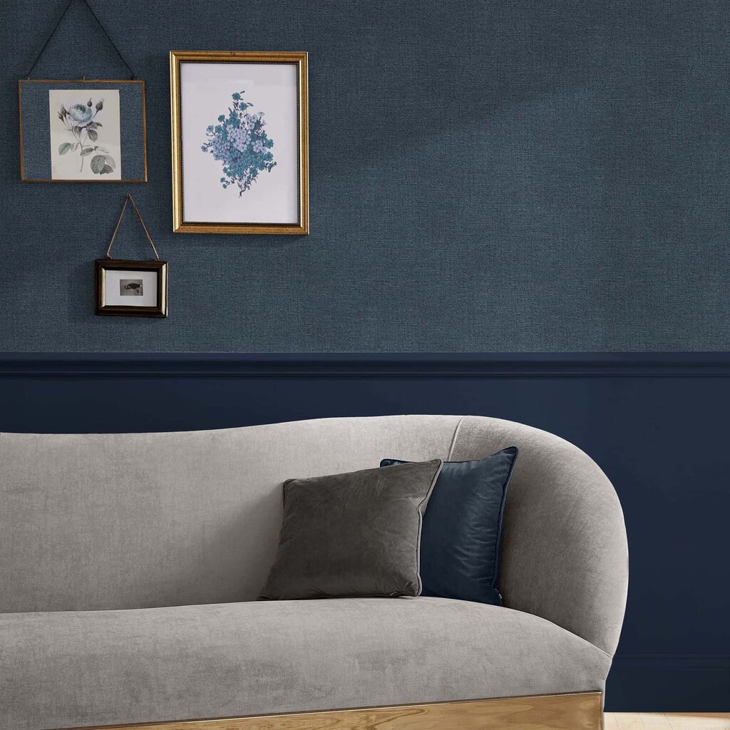118033 - Haptic Wallpaper - Navy - Graham & Brown