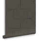 118040 - Centra Wallpaper - Black - Graham & Brown