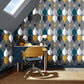 118046 - Coronation Craze Wallpaper - Slate - Graham & Brown