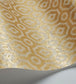 Queens Quarter Wallpaper - Metallic Silver on Metallic Gold - 118/10022