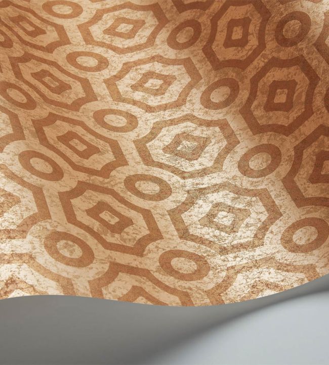 Queens Quarter Wallpaper - Metallic Copper - 118/10025
