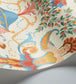 Chamber Angels Wallpaper - Cerulean Sky, Rouge & Marigold on Parchment - 118/12028