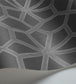 Wolsey Stars Wallpaper - Chalk on Charcoal - 118/16037