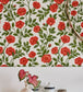 Hampton Roses Wallpaper - Cream & Forest Green on Charcoal - 118/7016
