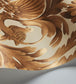 Gibbons Carving Wallpaper - Metallic Gold on Sand - 118/9019