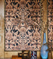 Gibbons Carving Wallpaper - Metallic Gold on Sand - 118/9019