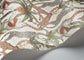 Safari Totem Wallpaper - Terracotta & Forest Green on Stone - 119/2011