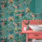 119660 - Tesronto Wallpaper - Blue - Graham & Brown