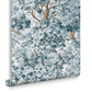 119664 - Coppice Wallpaper - Blue - Graham & Brown