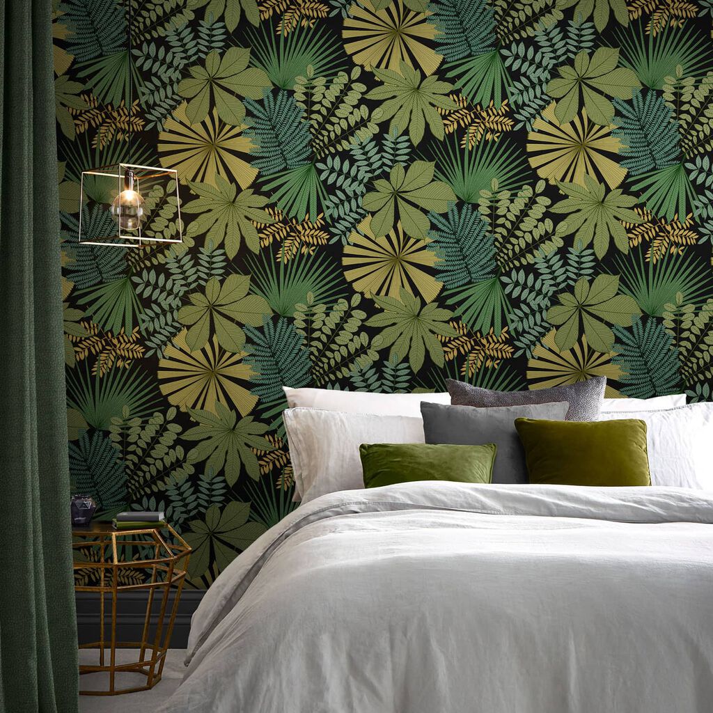 119668 - Bohemia Wallpaper - Green - Graham & Brown