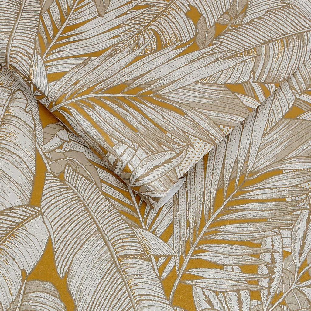 119672 - Paradys Wallpaper - Turmeric - Graham & Brown