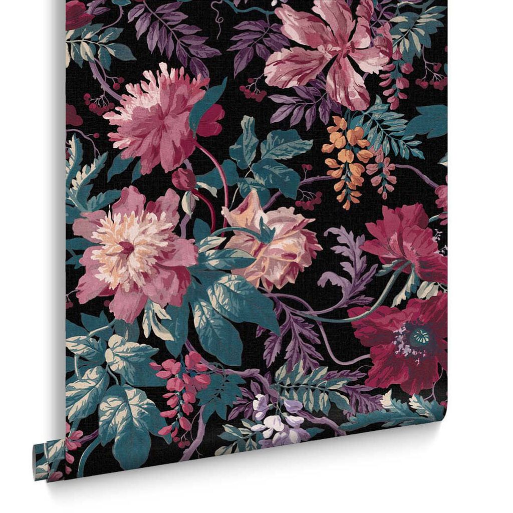 119675 - Florenzia Wallpaper - Nightshade - Graham & Brown