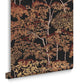 119677 - Idyll Tree Wallpaper - Alizarin - Graham & Brown