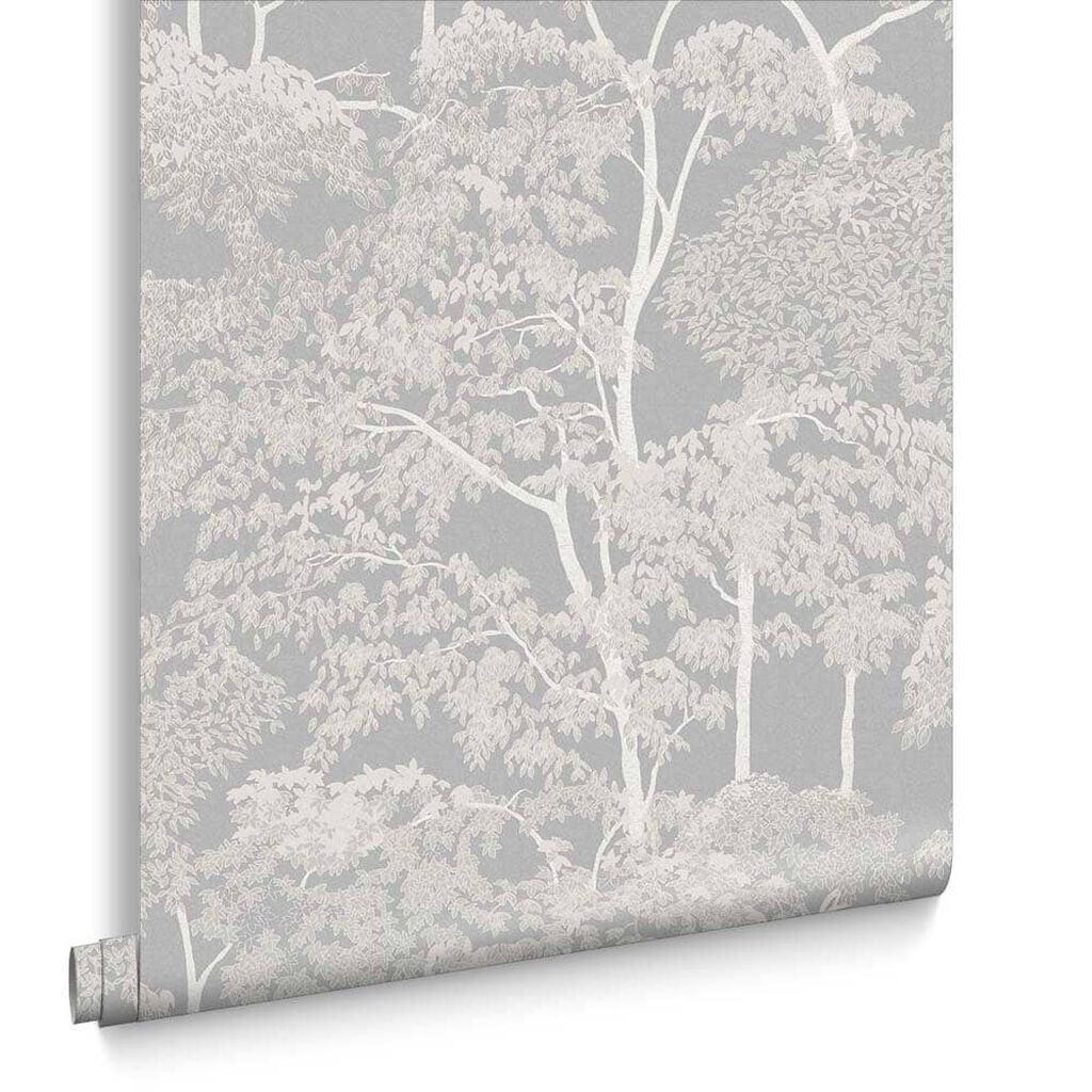 119678 - Idyll Tree Wallpaper - Grey - Graham & Brown