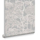 119678 - Idyll Tree Wallpaper - Grey - Graham & Brown