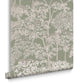 119679 - Idyll Tree Wallpaper - Sage - Graham & Brown