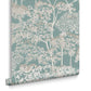 119680 - Idyll Tree Wallpaper - Duck Egg - Graham & Brown