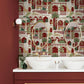 119687 - Animahal Wallpaper - Alizarin - Graham & Brown