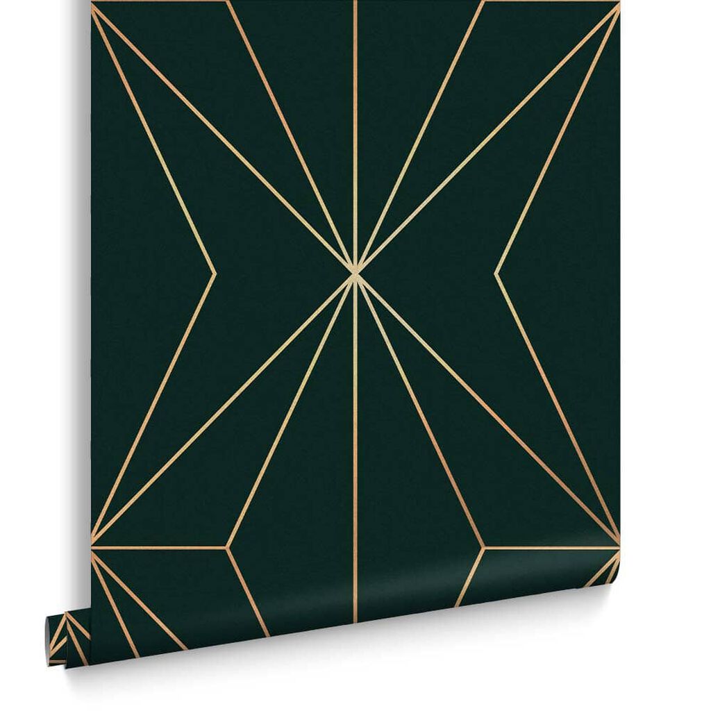 119801 - Harmony Wallpaper - Emerald - Graham & Brown