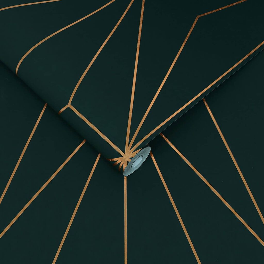 119801 - Harmony Wallpaper - Emerald - Graham & Brown