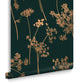 119881 - Anthriscus Wallpaper - Emerald - Graham & Brown