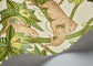 Satara Wallpaper - Spring Green & Sand on Linen - 119/3015