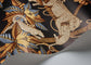 Satara Wallpaper - Burnt Orange & Sand on Black - 119/3017