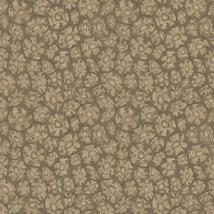 Savanna Shell Wallpaper - Metallic Gilver, Cedar & Metallic Gold - 119/4020