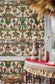 Afrika Kingdom Wallpaper - Olive Green & Spring Green on Cream - 119/5026