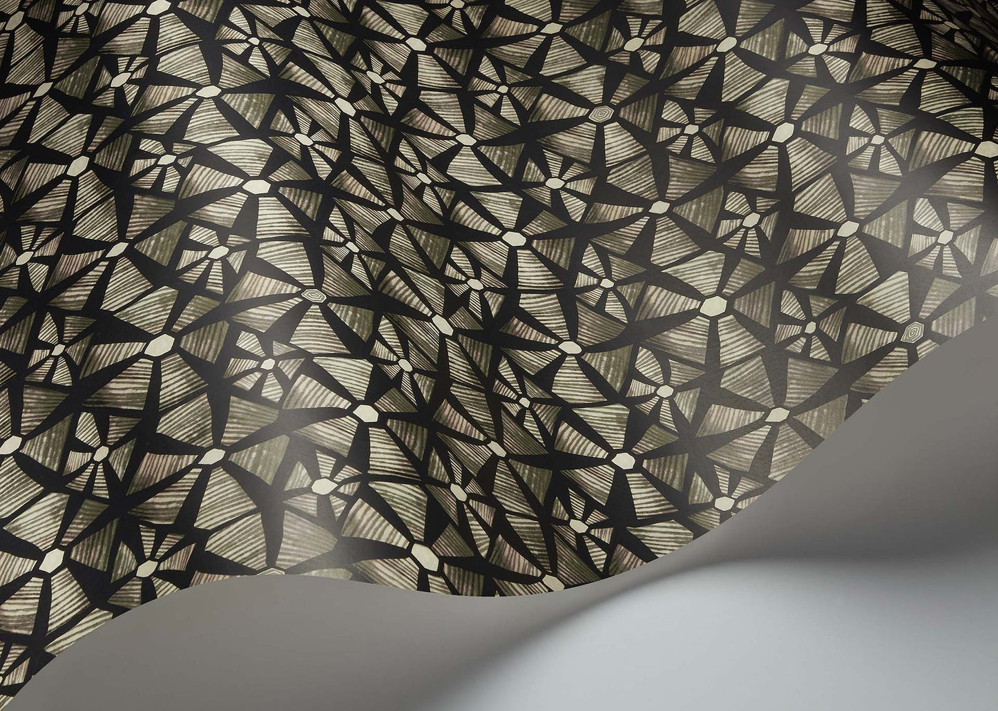 Kalahari Wallpaper - Stone & Charcoal - 119/6029